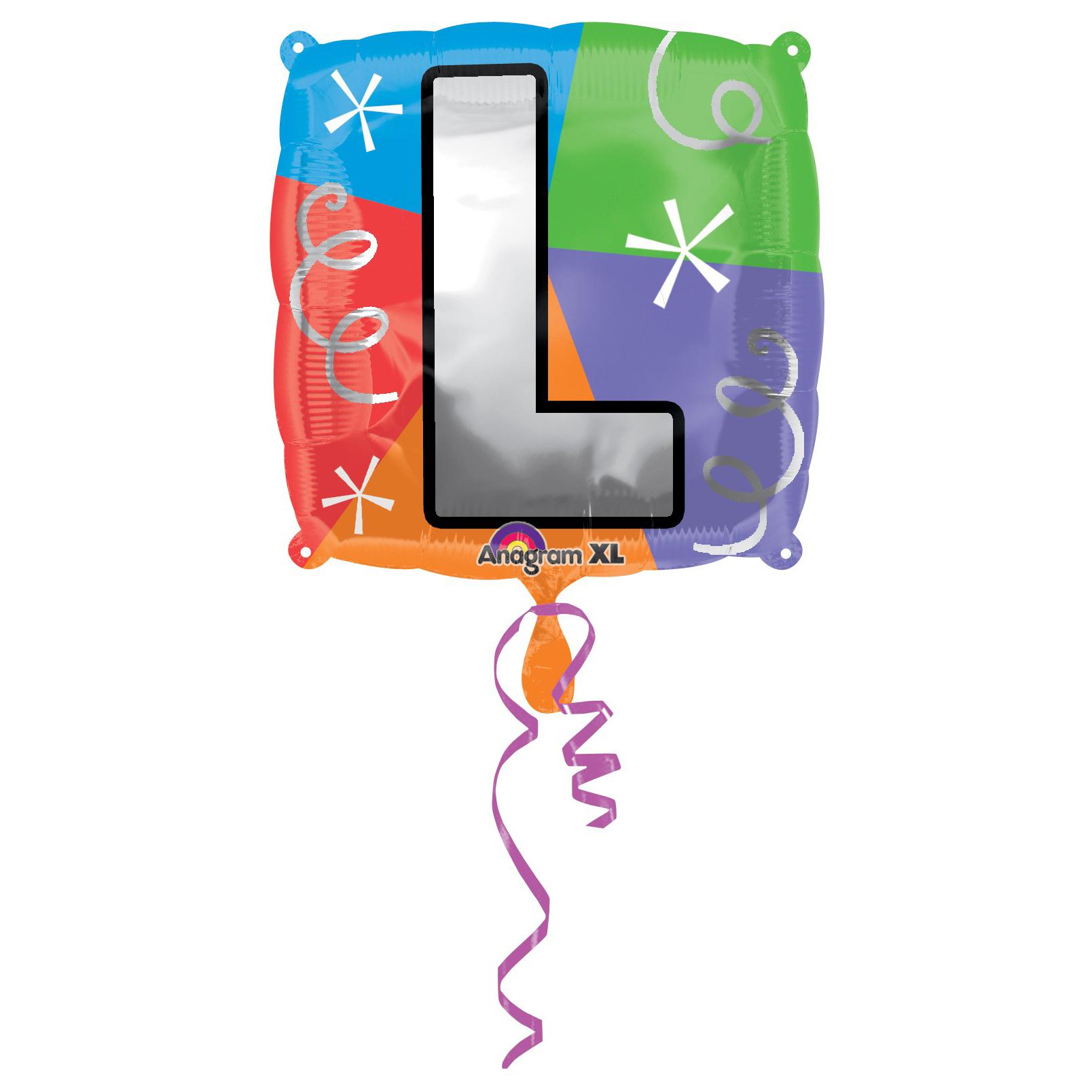 Letter L Square Foil Balloon 45cm Balloons & Streamers - Party Centre - Party Centre