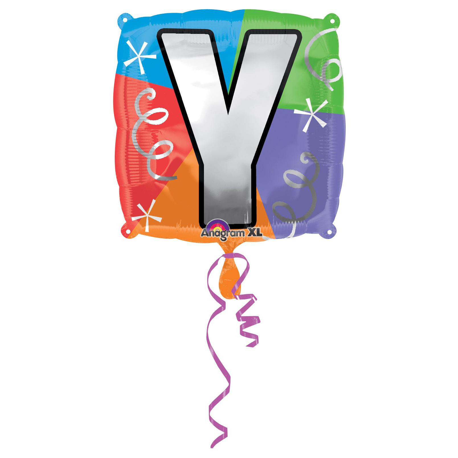 Letter Y Square Foil Balloon 45cm Balloons & Streamers - Party Centre - Party Centre