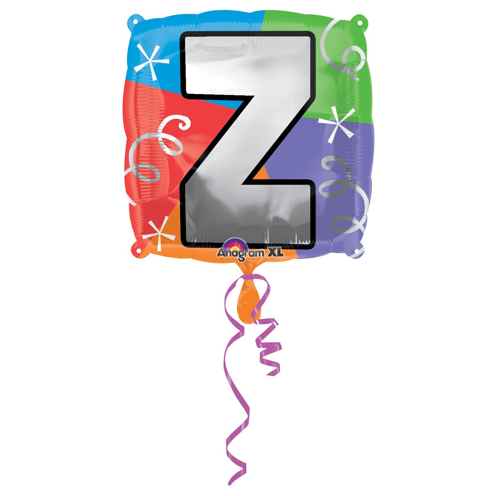 Letter Z Square Foil Balloon 45cm Balloons & Streamers - Party Centre - Party Centre