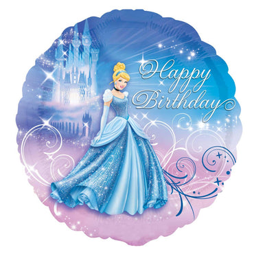 Cinderella Happy Birthday Foil Balloon 18in Balloons & Streamers - Party Centre - Party Centre
