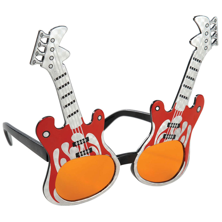 Rock Guitar Glasses Costumes & Apparel - Party Centre