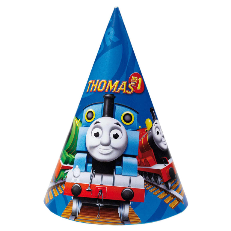 Thomas And Friends Party Hats 6pcs Party Accessories - Party Centre