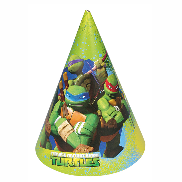 Teenage Mutant Ninja Turtles Party Hats 6pcs Party Accessories - Party Centre