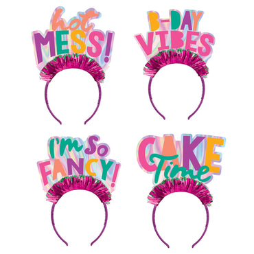 Young and Fab Headbands 4pcs Costumes & Apparel - Party Centre - Party Centre