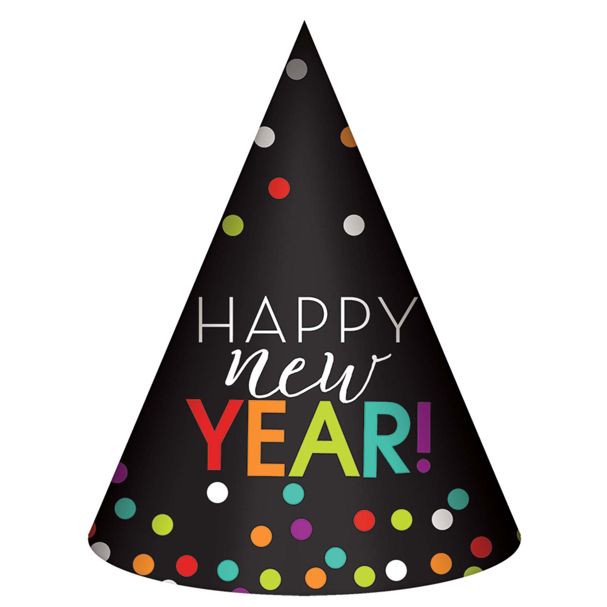 Happy New Year Cone Hat Party Accessories - Party Centre - Party Centre