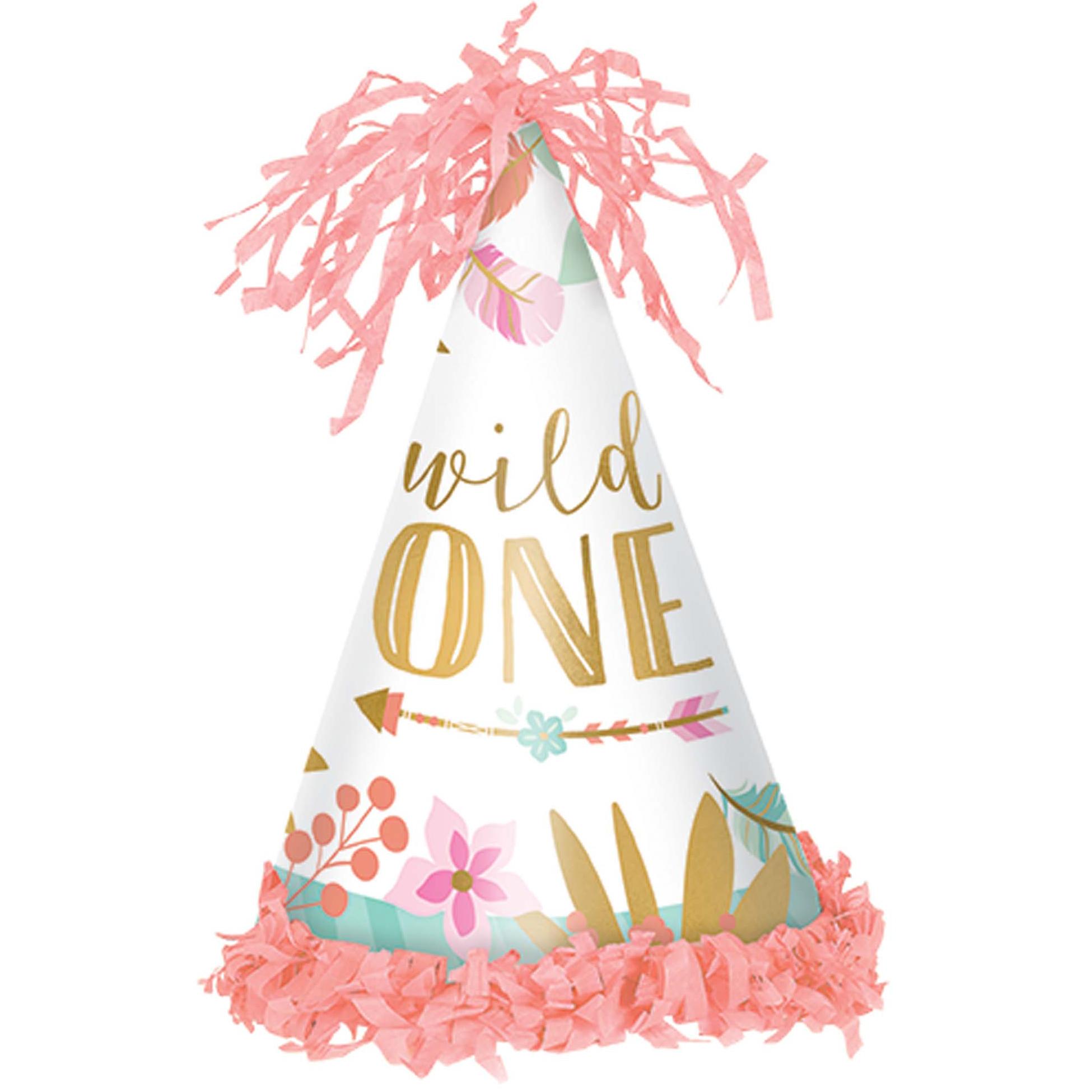 Boho Birthday Girl Paper Cone Hat Party Accessories - Party Centre - Party Centre