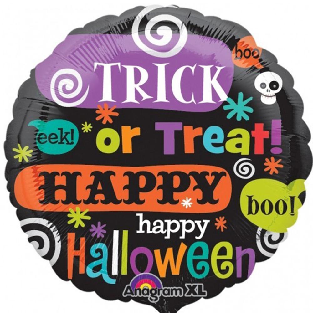 Halloween Messages Foil Balloon 18in Balloons & Streamers - Party Centre - Party Centre