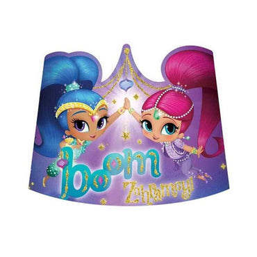 Shimmer & Shine Paper Tiaras 8pcs Costumes & Apparel - Party Centre - Party Centre