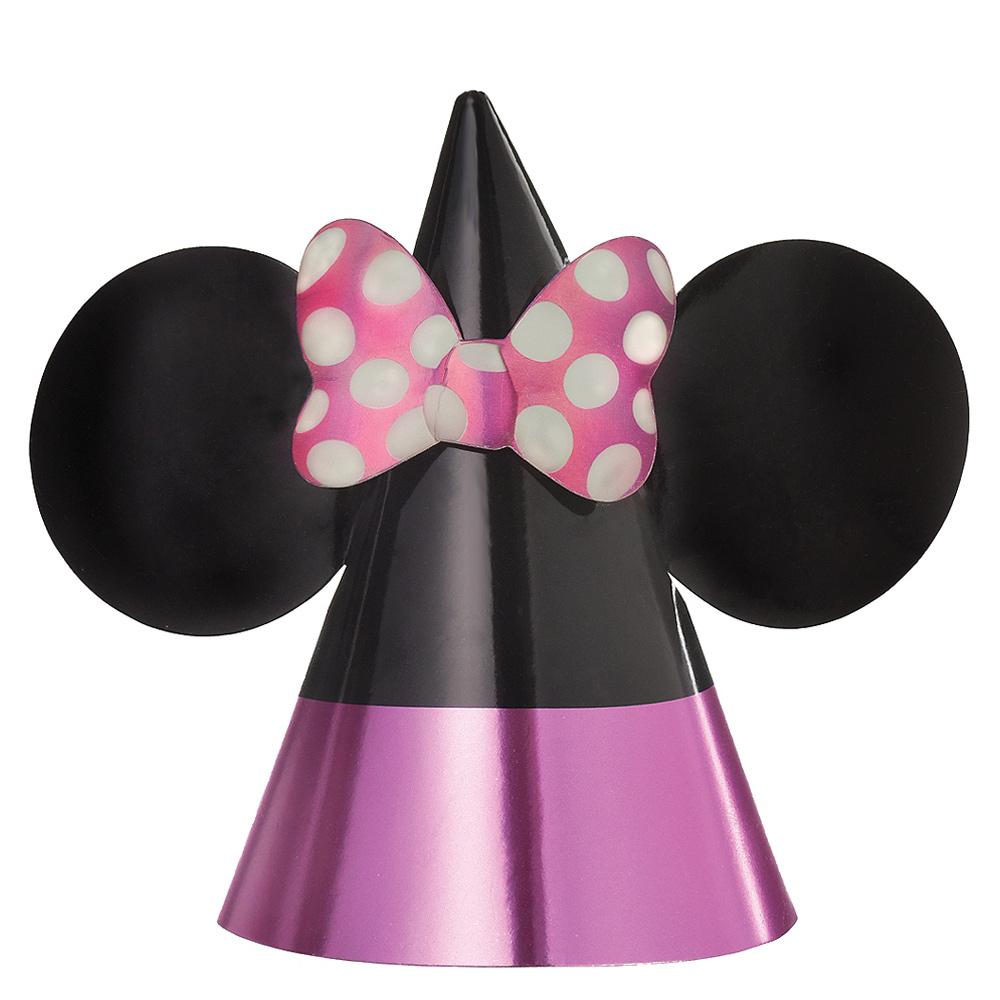 Disney Minnie Mouse Forever Cone Hats Paper 8pcs Party Favors - Party Centre - Party Centre