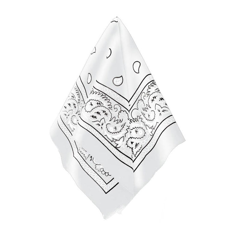 Bandana White Costumes & Apparel - Party Centre