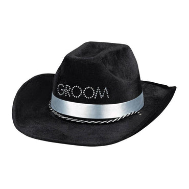 Groom-To-Be Cowboy Hat 5 x 13in Costumes & Apparel - Party Centre - Party Centre
