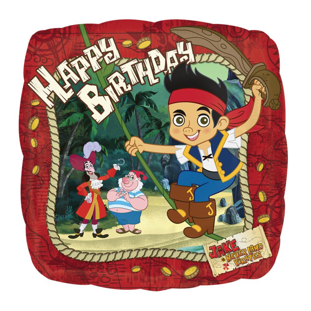 Jake & the Neverlands Pirates Happy Birthday Balloon 18in Balloons & Streamers - Party Centre - Party Centre
