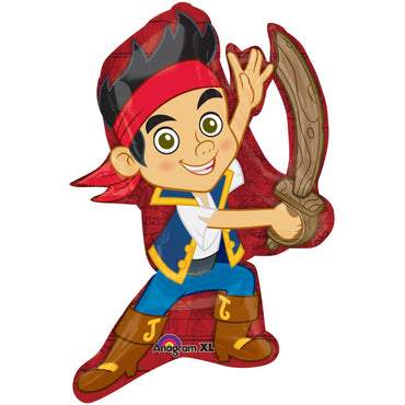Jake And Neverland Pirate Pose Foil Balloon Balloons & Streamers - Party Centre - Party Centre