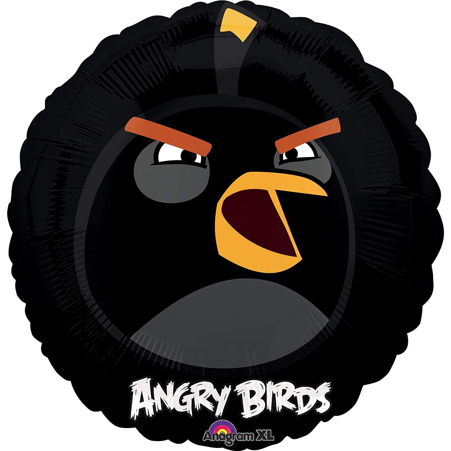 Angry Birds Black Bird Foil Balloon 18in Balloons & Streamers - Party Centre - Party Centre
