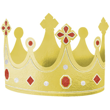 Foil Crown 4.63in Costumes & Apparel - Party Centre - Party Centre