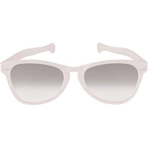White Jumbo Glasses 11in Costumes & Apparel - Party Centre