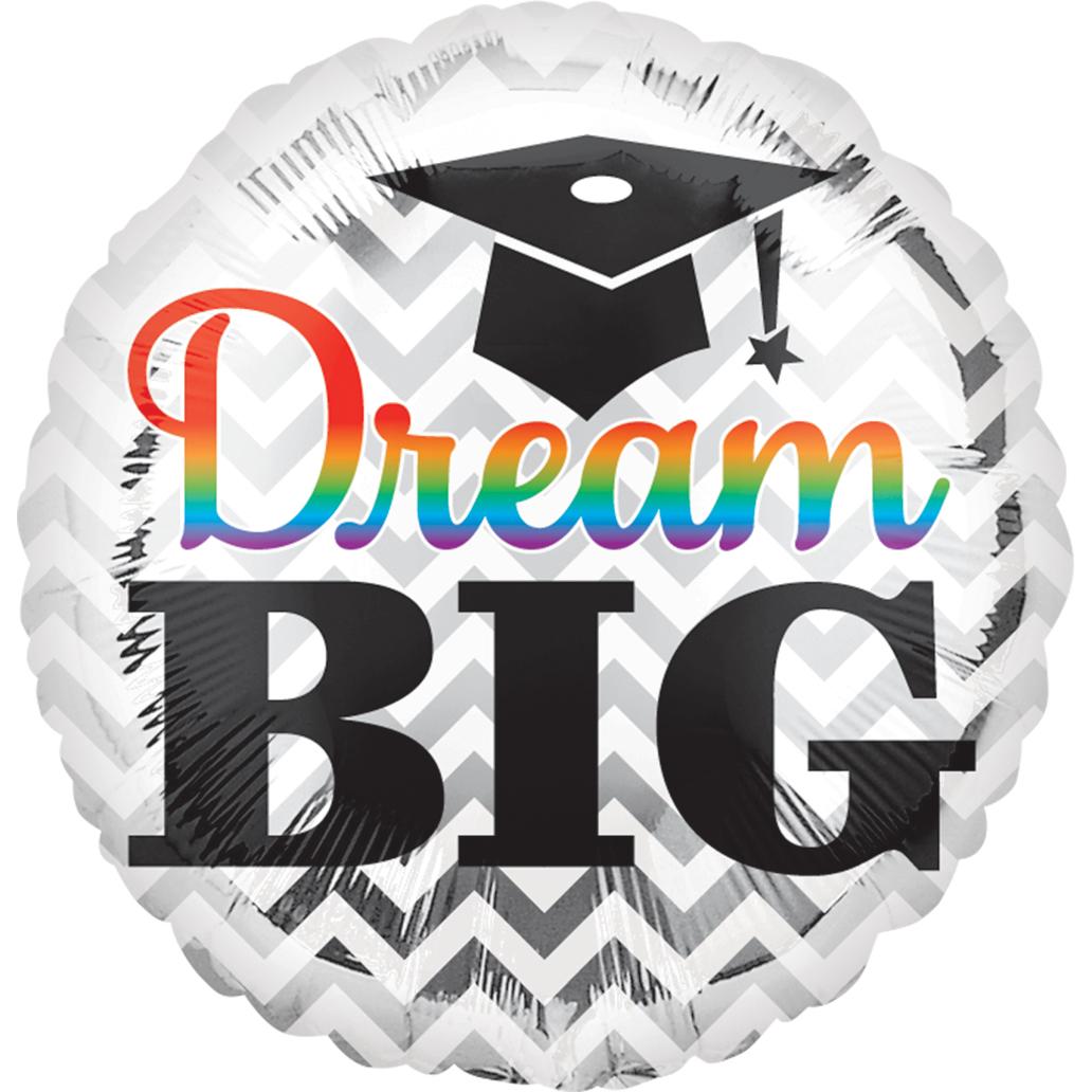Dream Big Graduation Foil Balloon 18in Balloons & Streamers - Party Centre - Party Centre
