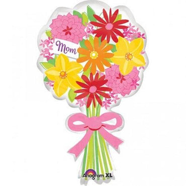 Mom Floral Bouquet SuperShape Balloon Balloons & Streamers - Party Centre - Party Centre