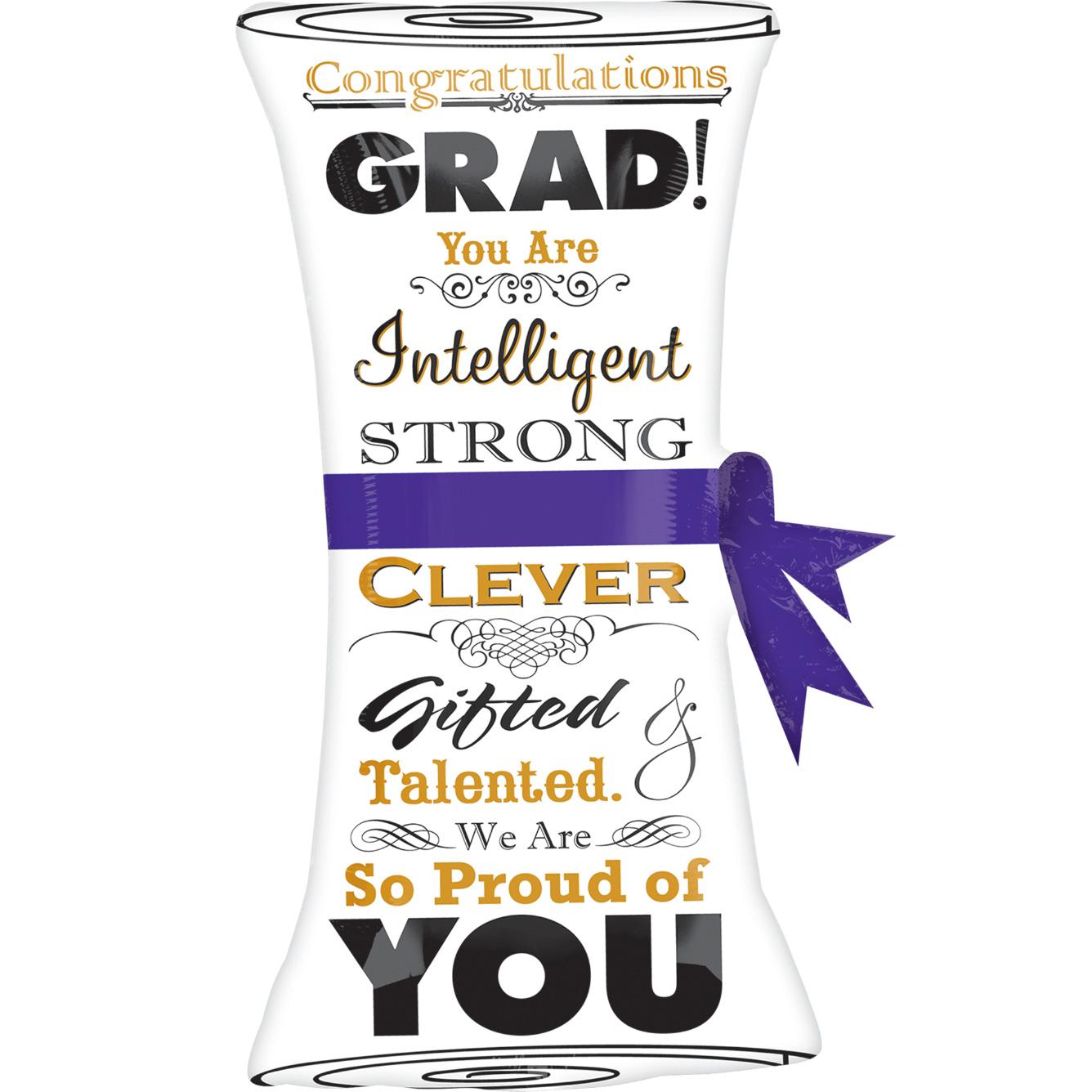 Graduation Scroll Supershape Foil Balloon Balloons & Streamers - Party Centre - Party Centre