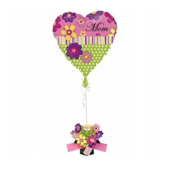 Love You Mom Pop-Up Foil Balloon Balloons & Streamers - Party Centre - Party Centre
