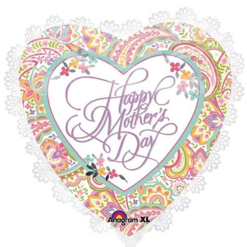 Mother's Day Paisley Supershape Balloon 24in Balloons & Streamers - Party Centre - Party Centre