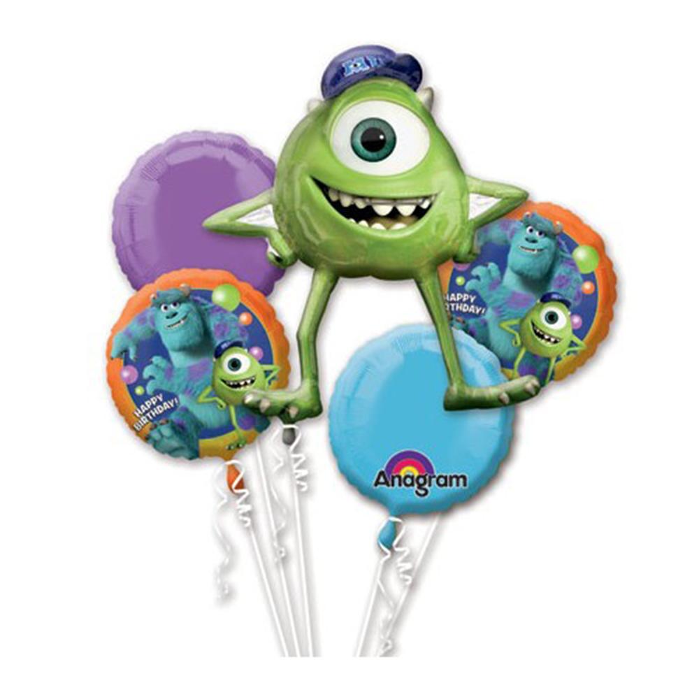 Monsters University Birthday Balloon Bouquet 5ct Balloons & Streamers - Party Centre - Party Centre