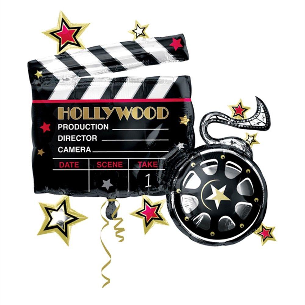 Hollywood Clapboard SuperShape Balloon 30 x 29 in Balloons & Streamers - Party Centre - Party Centre