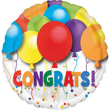 Bold Congrats Foil Balloon 18in Balloons & Streamers - Party Centre - Party Centre
