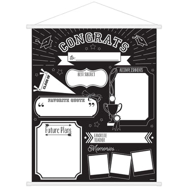 Grad Chalkboard Milestone Sign Decorations - Party Centre - Party Centre