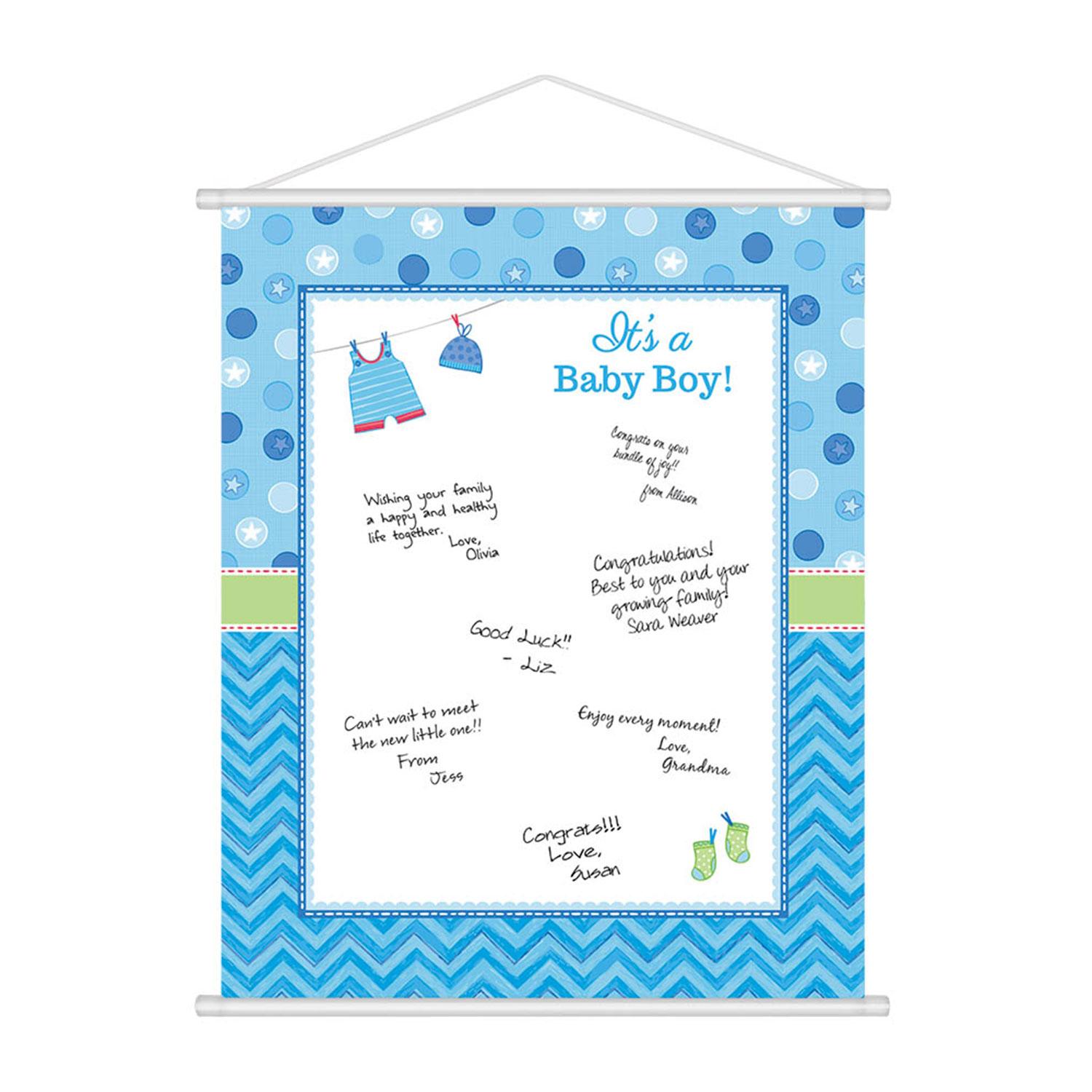 Shower With Love Boy Sign In Sheet Favours - Party Centre - Party Centre