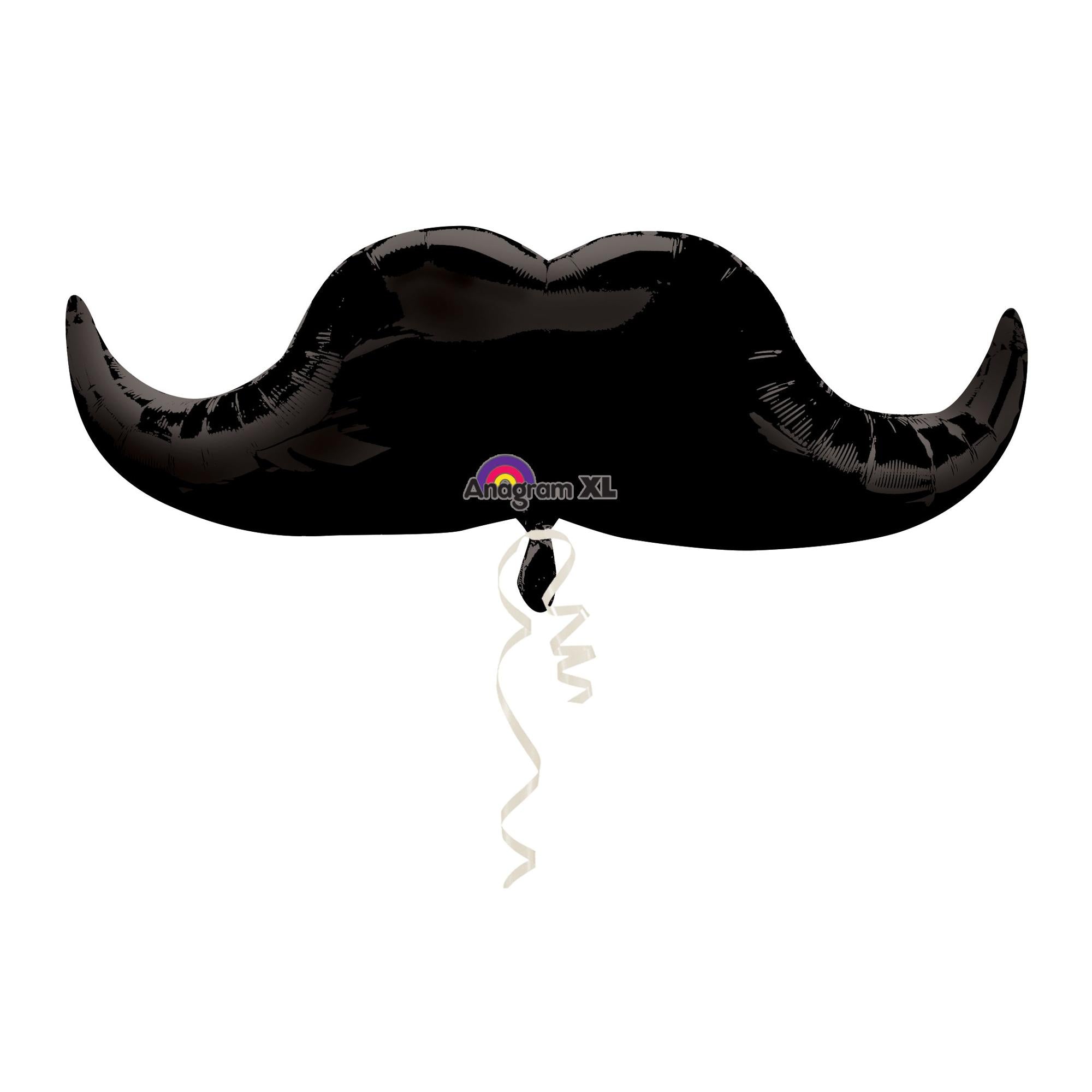 Black Mustache Super Shape Balloon Balloons & Streamers - Party Centre - Party Centre