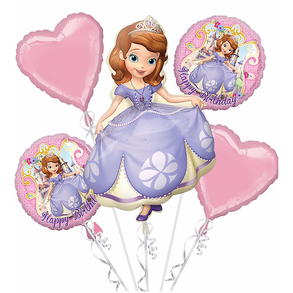 Sofia The First Birthday Bouquet Balloons & Streamers - Party Centre - Party Centre