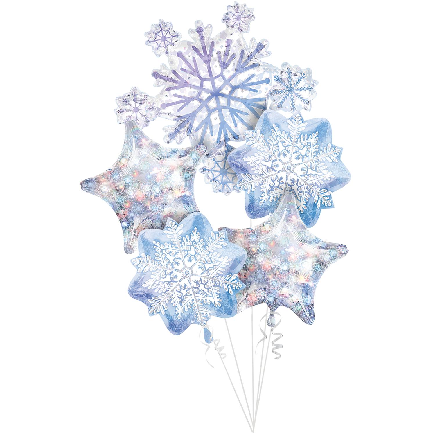 Snowflakes Balloon Bouquet Balloons & Streamers - Party Centre - Party Centre