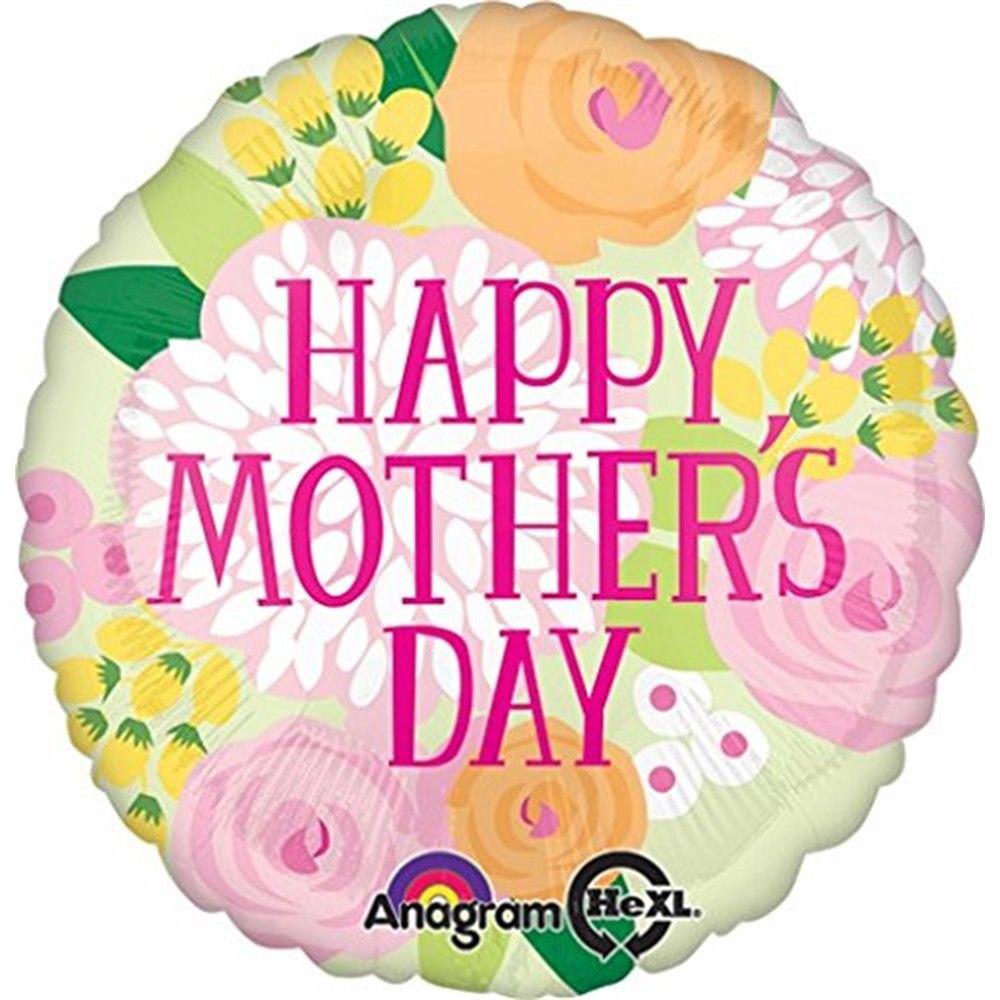 Happy Mothers Day Soft Palette Foil 18in Balloons & Streamers - Party Centre - Party Centre