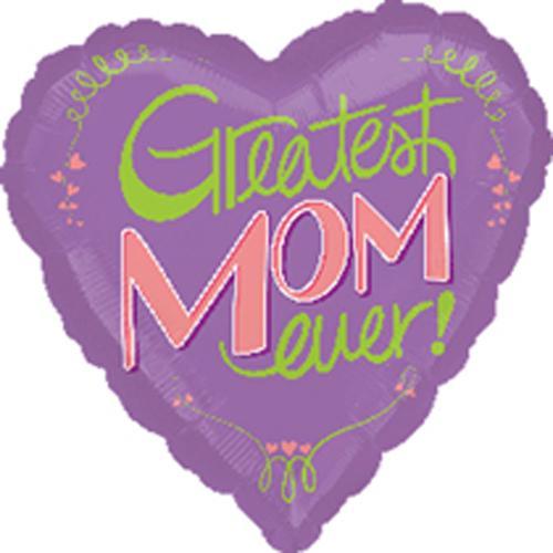 Greatest Mom Ever Foil Balloon 18in Balloons & Streamers - Party Centre - Party Centre