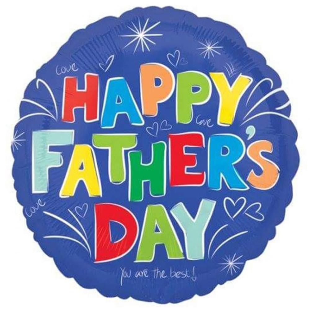 Colorful Fathers Day Foil Balloon 18in Balloons & Streamers - Party Centre - Party Centre