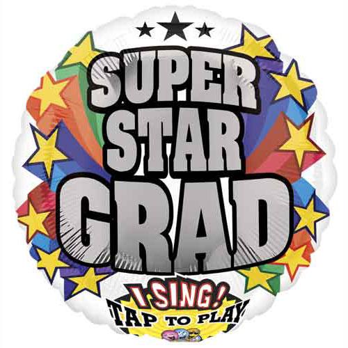 Super Star Graduation Singing Balloon Balloons & Streamers - Party Centre - Party Centre