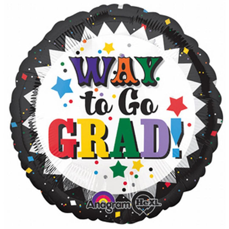 Confetti Grad Foil Balloon 18in Balloons & Streamers - Party Centre