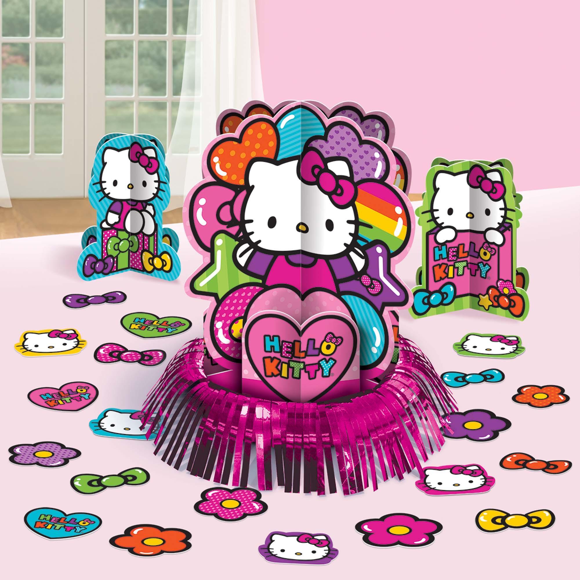 Hello Kitty Rainbow Table Decorating Kit - Party Centre