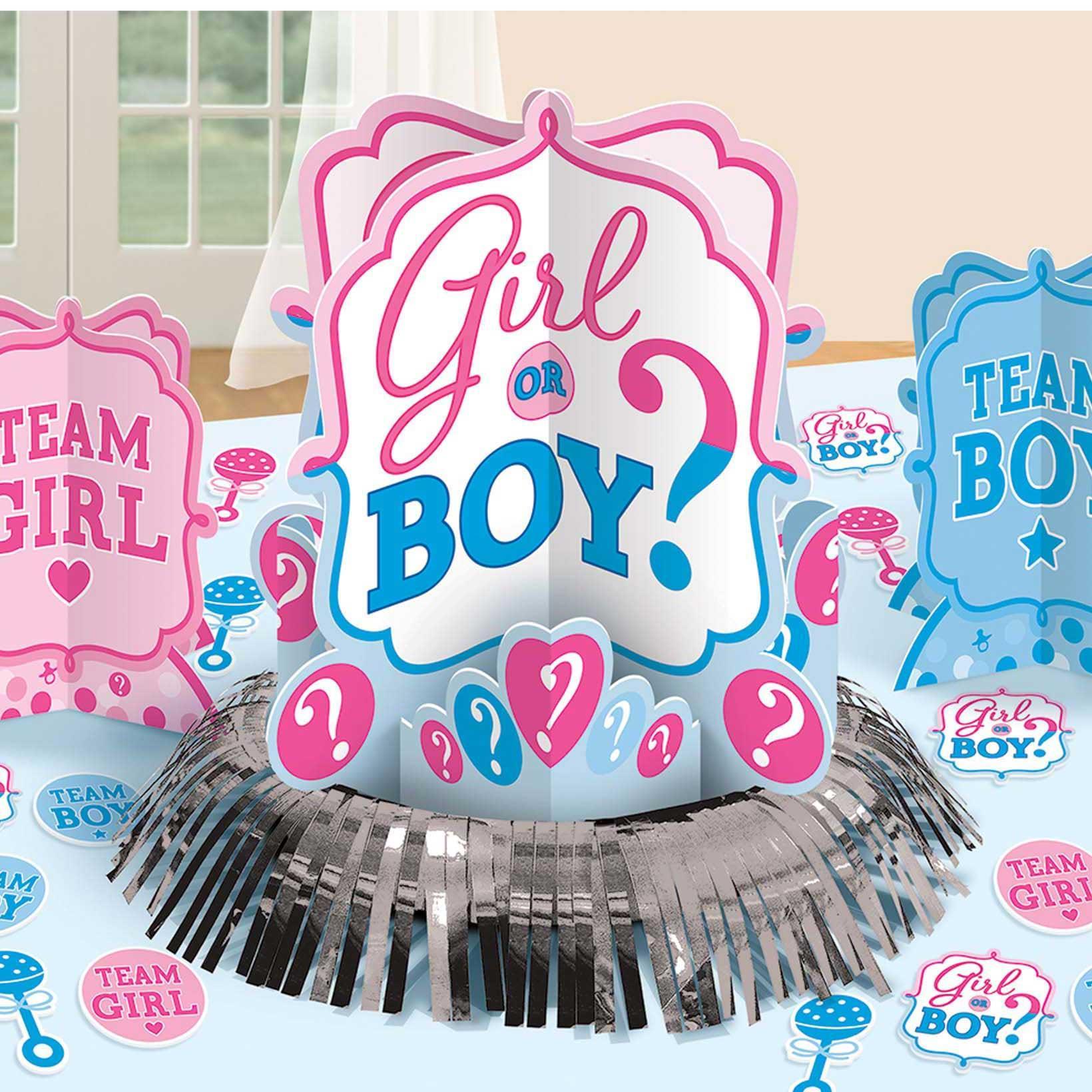 Girl Or Boy? Table Decorating Kit - Party Centre