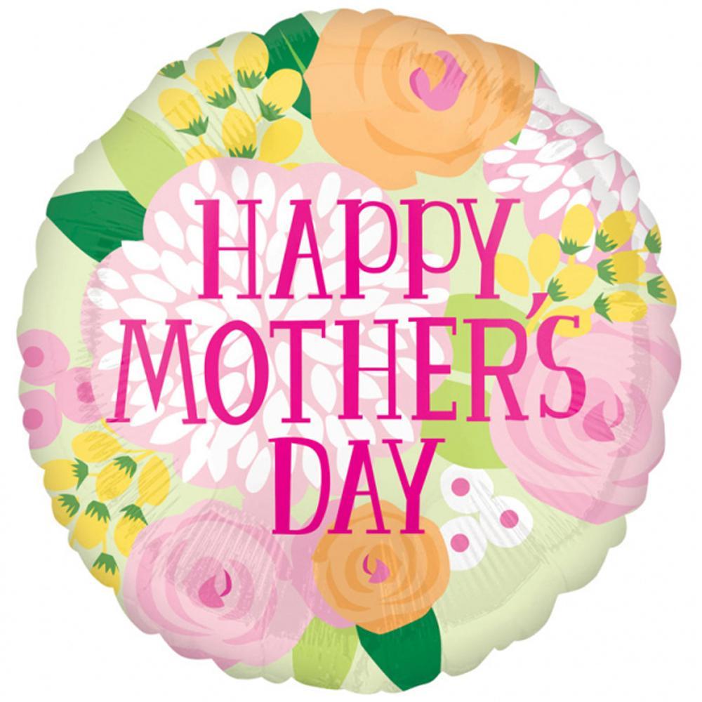 Happy Mother's Day Soft Palette Balloon 28in Balloons & Streamers - Party Centre - Party Centre