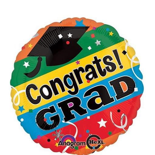 Congrats Grad Letters Jumbo Foil Balloon 28in Balloons & Streamers - Party Centre - Party Centre
