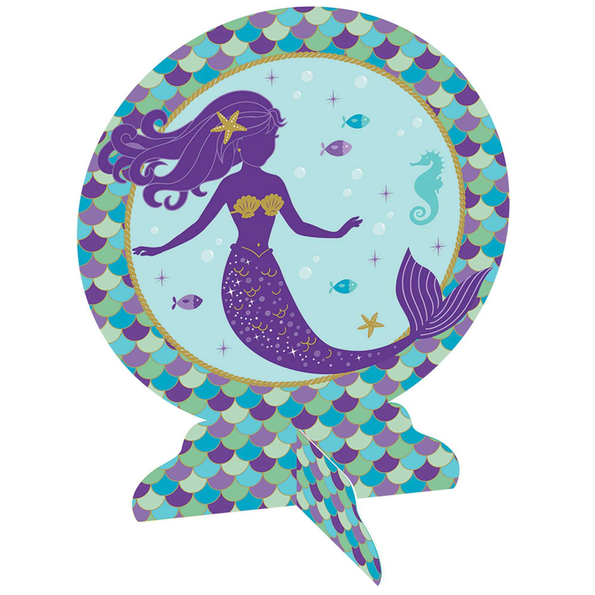 Mermaid Wishes 3-D Paper Table Centerpiece - Party Centre