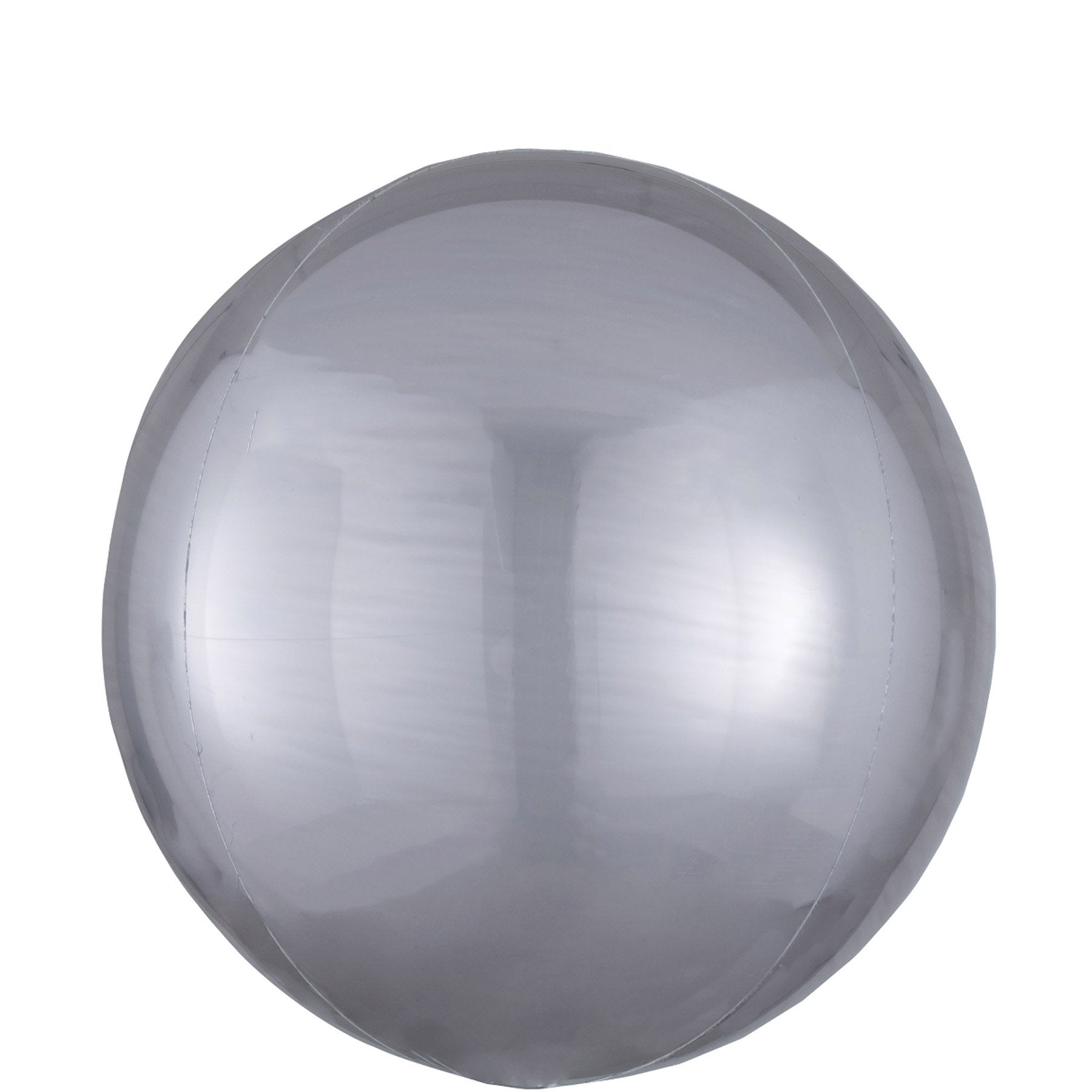 Silver Orbz Balloon 38x40cm - Party Centre
