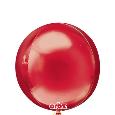 Red Orbz Foil Balloon 38x40cm Balloons & Streamers - Party Centre - Party Centre
