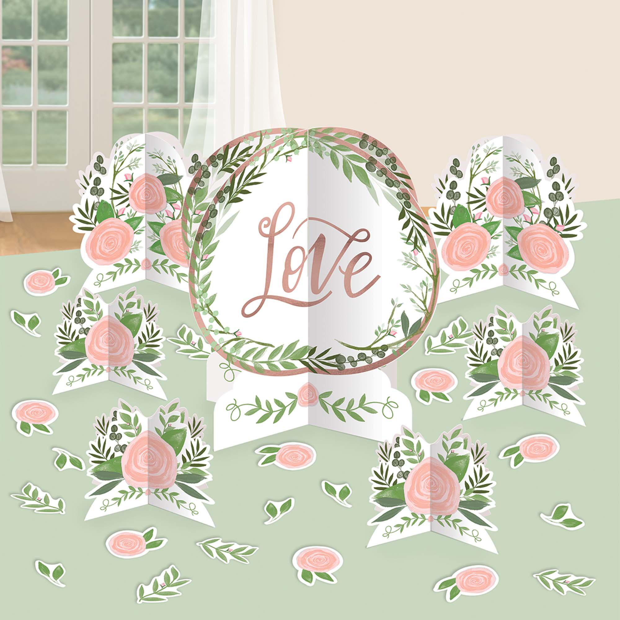 Love and Leaves Table Centerpiece Decorating Kit Decorations - Party Centre - Party Centre