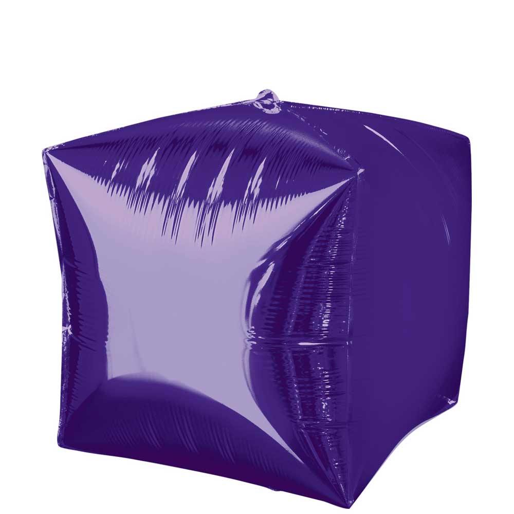 Purple Cubez Balloon Balloons & Streamers - Party Centre - Party Centre