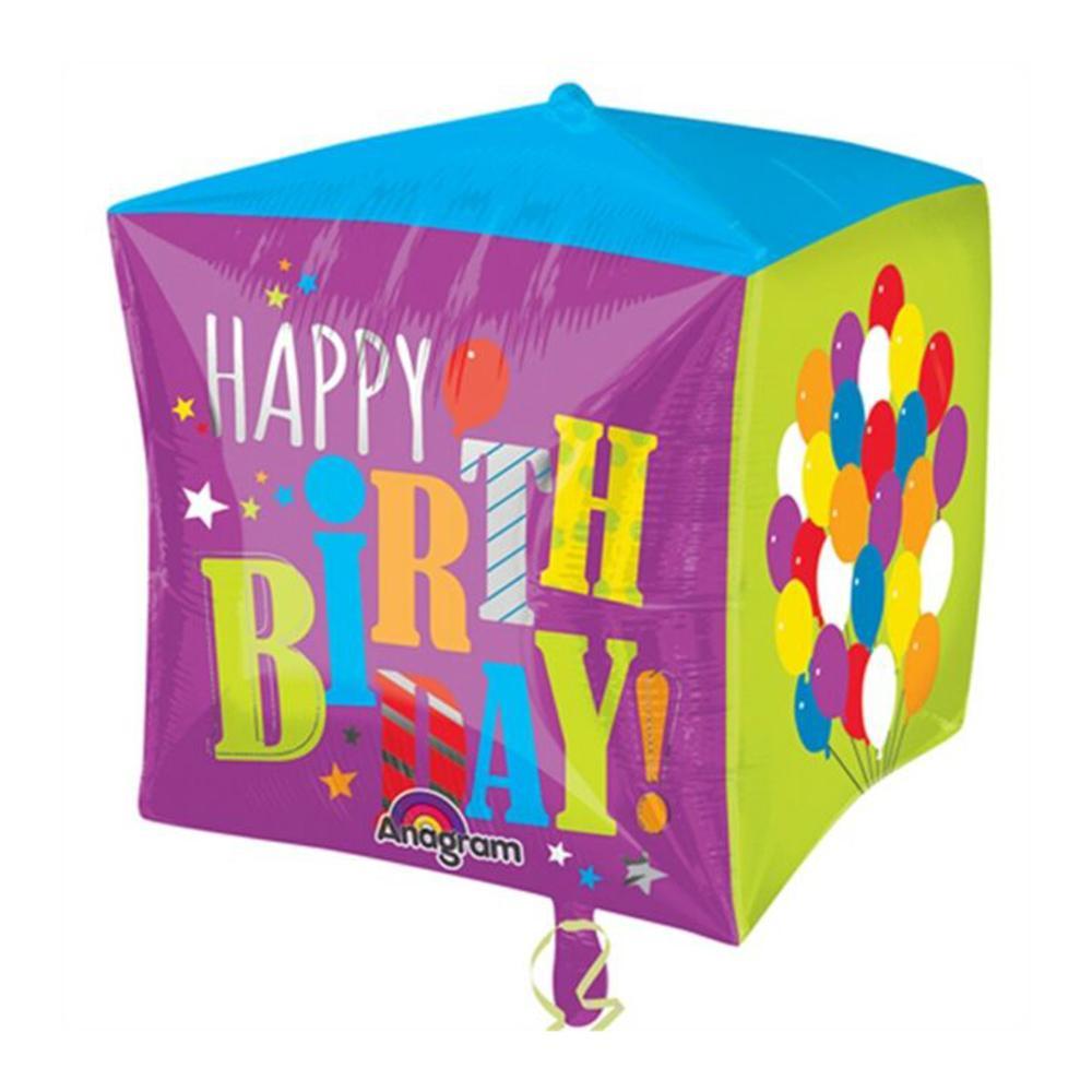 Birthday Balloons Cubez Balloon 15in Balloons & Streamers - Party Centre - Party Centre