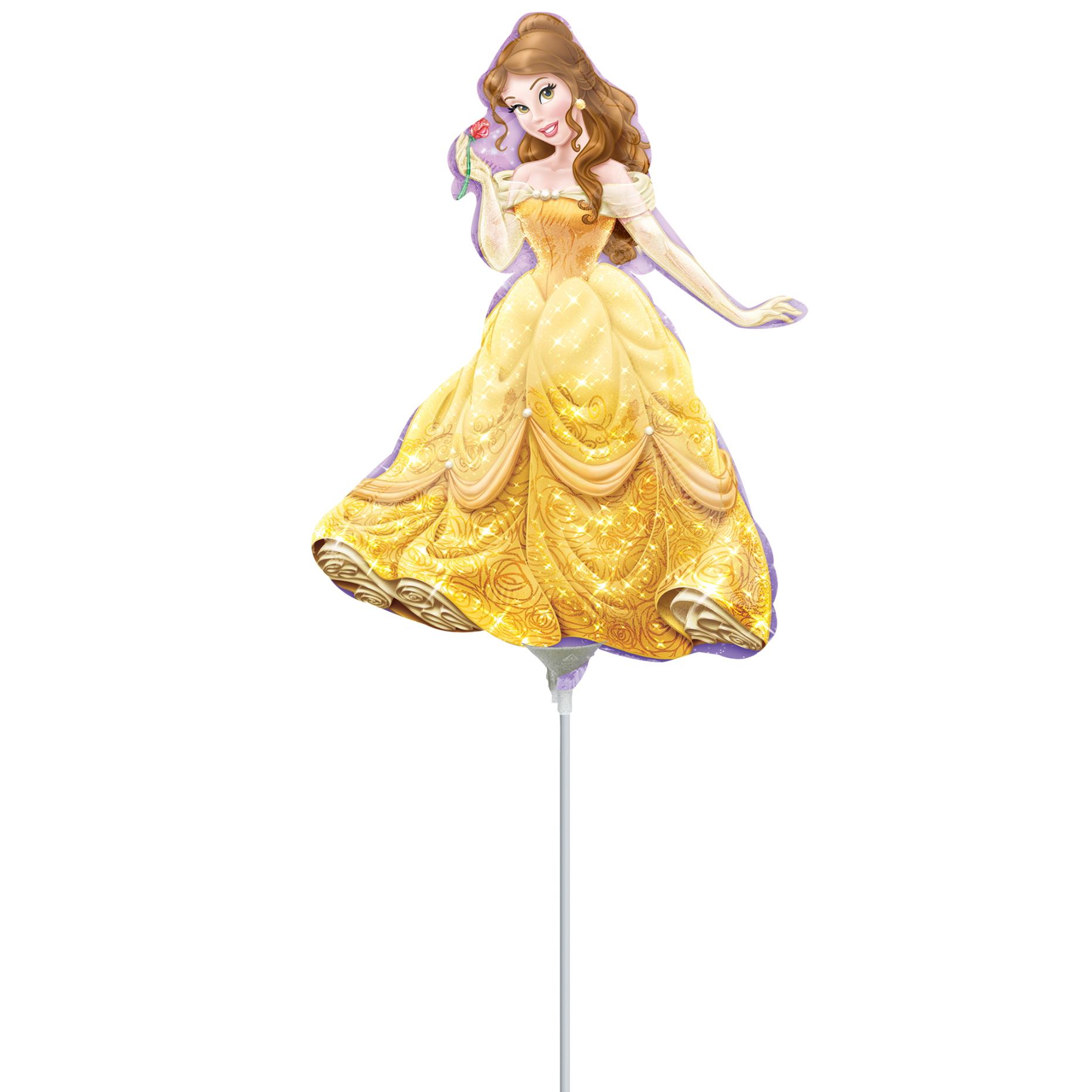 Princess Belle Mini Shape Balloons & Streamers - Party Centre - Party Centre
