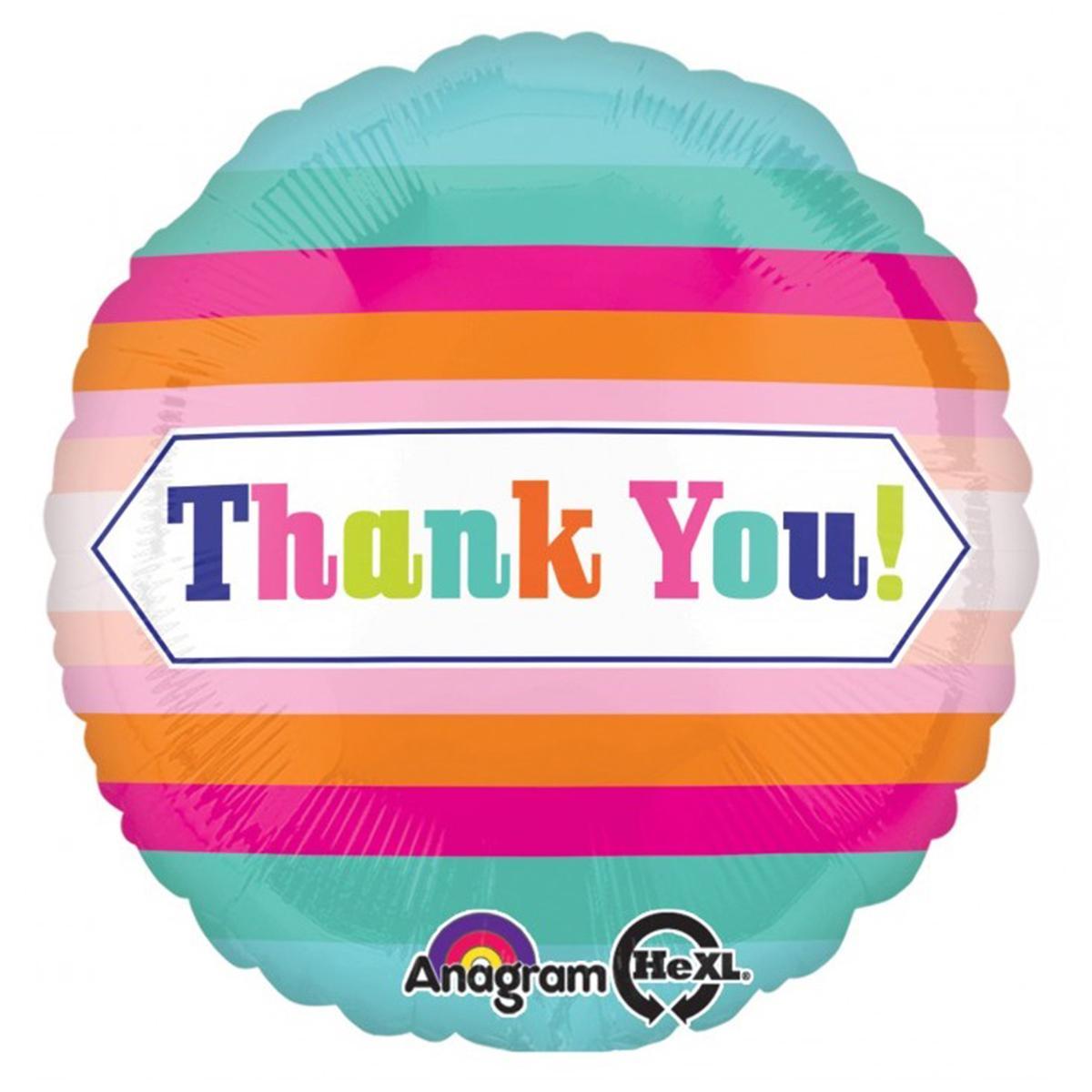 Multi Language Thank You Foil 18in Balloons & Streamers - Party Centre - Party Centre